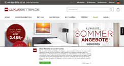 Desktop Screenshot of luxusbetten.de